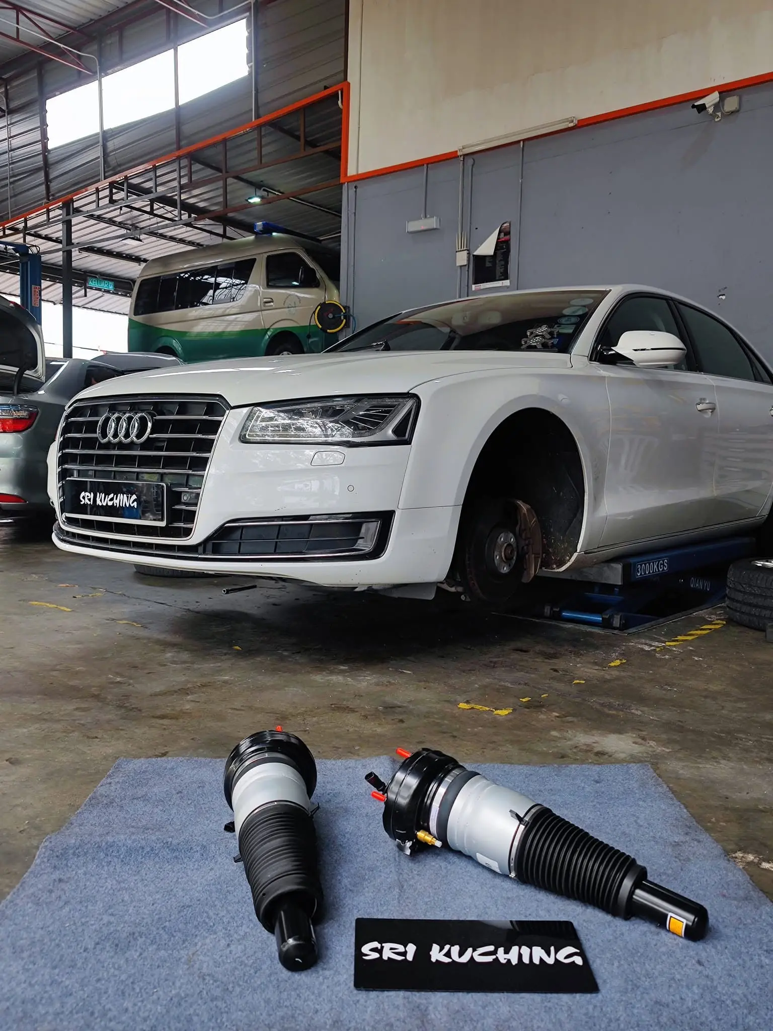 Air Suspension Repair service at Kuala Lumpur auto repair workshop