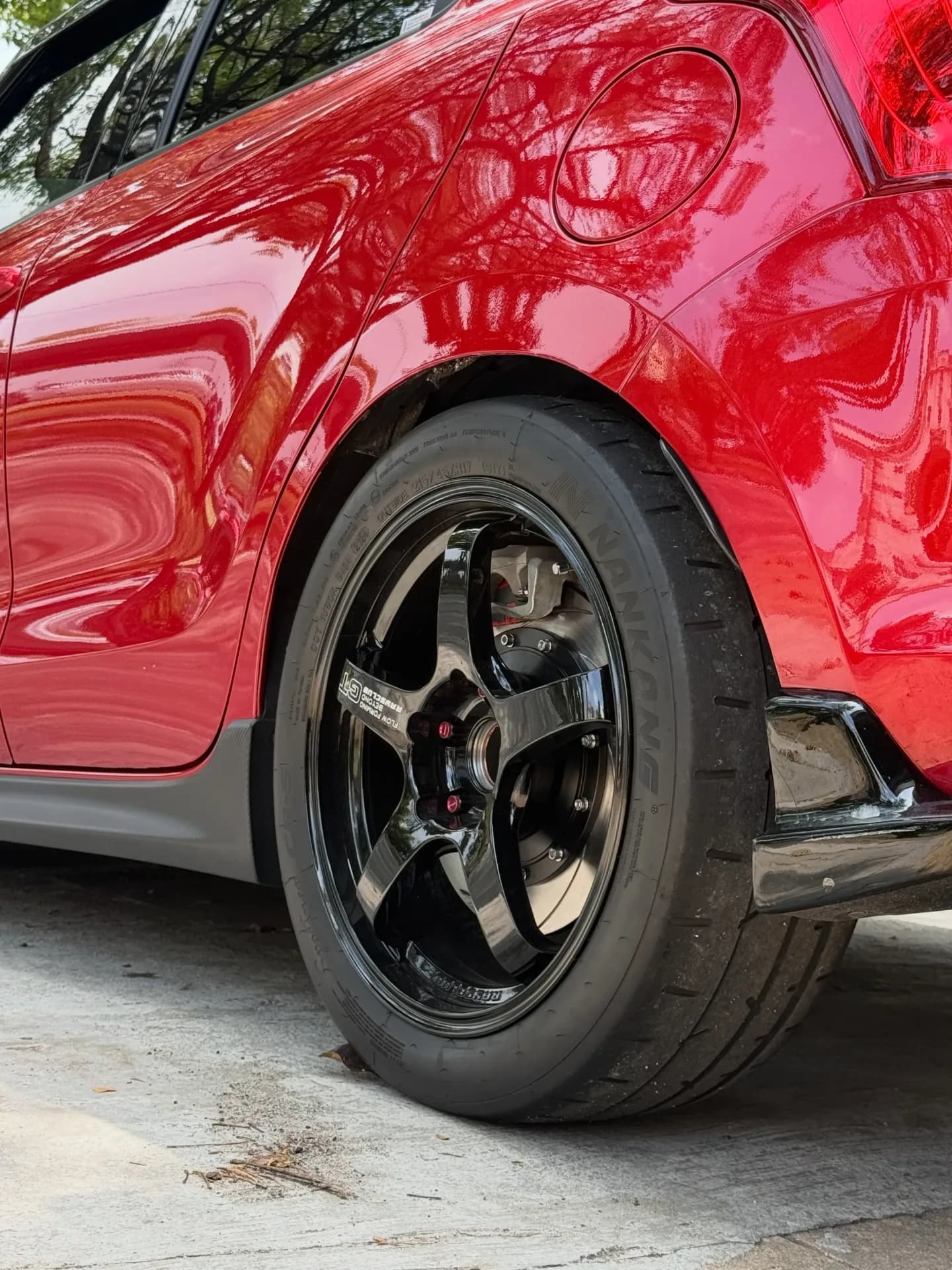 Suzuki Swift Sport ZC33S — Rear High-Temp Oversize Disc Upgrade — workshop photograph 4 of 7